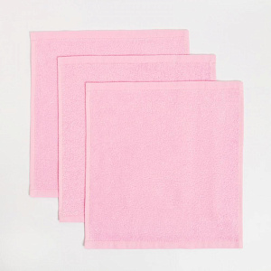 Набор махровых полотенец 3шт-30х30см ЭТЕЛЬ Flower time плотность 340гр/м хлопок 000000000001210459