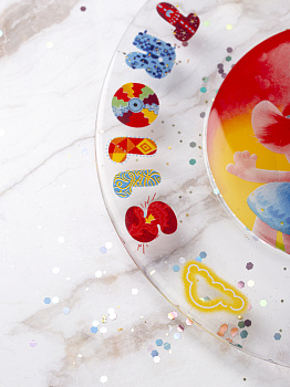 Тарелка 19,5см ND PLAY Поп Тролли 2 стекло 000000000001203144