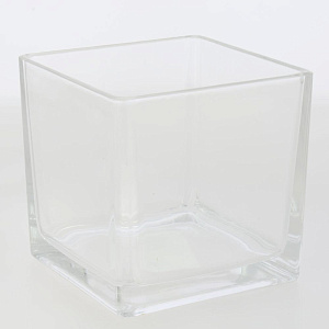 Ваза 12х12см квадратная прозрачная стекло 000000000001209251