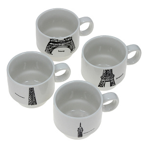 Набор чашек, 150мл, 4 шт 000000000001176049