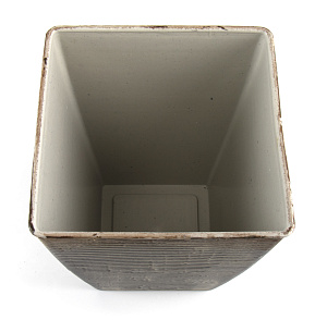 Кашпо 13х16см Retro Стакан квадрат микс пластик 000000000001216365