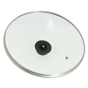 Крышка 28см TIMA металлический обод стекло 000000000001115606