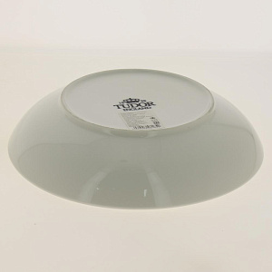 Тарелка суповая 23см TUDOR ENGLAND Royal White белый фарфор 000000000001181754