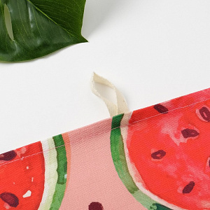 Полотенце Этель "Арбузы" 35х65см на петельке, репс, пл.130г/м2, 100% хлопок 4126977 000000000001200097