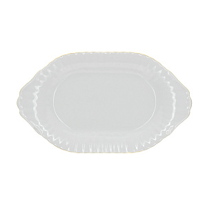 Овальное блюдо Золотая отводка Porcelaine Czech Gold Hands, 24 см 000000000001136240