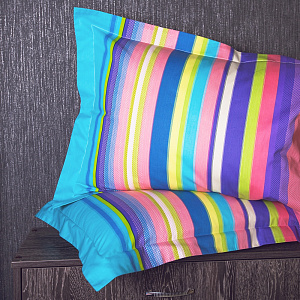 Комплект постельного белья евро DE'NASTIA Сатин Рио (50x70см-2шт) C010370 000000000001109025