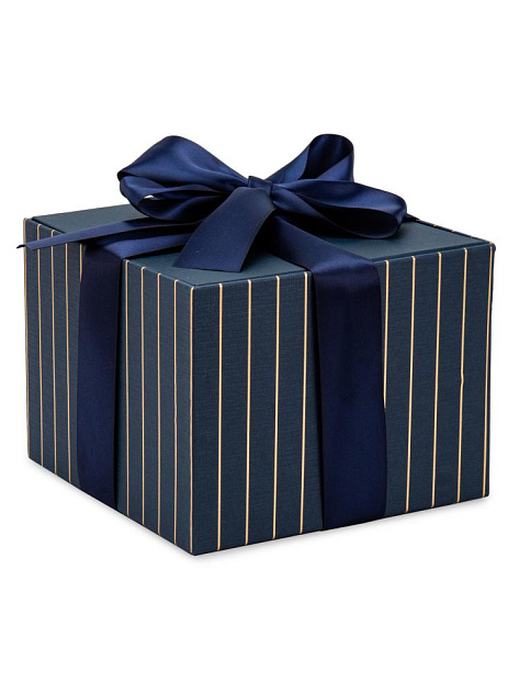 Коробка подарочная Куб 19х19х14см ПОЛОСКА в ассортименте картон 000000000001229169