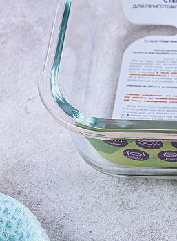 Контейнер 520мл ELEY квадратный стекло 000000000001186805