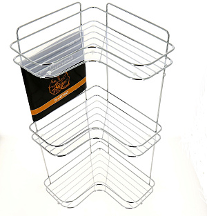 Полка Премиум угловая 27х27х62см 3 яруса, хромSWR-2224 000000000001181575