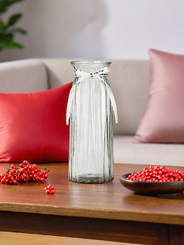 Ваза 30см Лауретта прозрачная стекло 000000000001220757