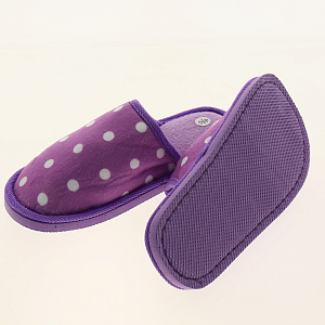 Обувь дом.ж(тапочки)LUCKY принт горох пэ 000000000001182636