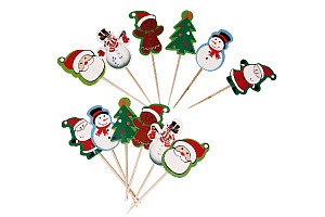 Пика-топпер Новый Год 12шт в ассортименте 2-0131 000000000001202677