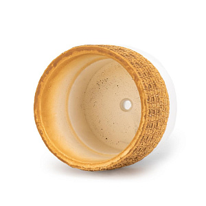 Кашпо 12,5х11см 0,7л Натура белый цемент 000000000001225859