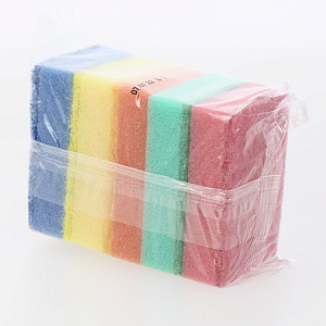 Губки для посуды 5шт 8,5х6х2,5см AVIKOMP Eco Technology Макси mix поролон/абразивный материал 000000000001212936