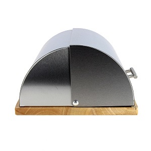 Хлебница 39х28,5х15см TALLER Оукли с ножом для хлеба каучуковое дерево 000000000001017079