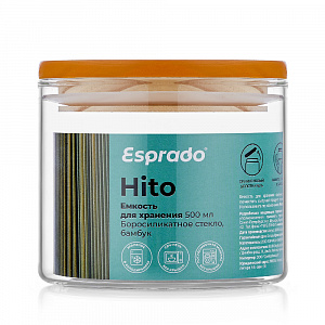Емкость для хранения 500мл ESPRADO Hito стекло 000000000001203292