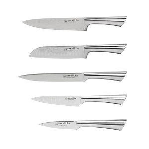 Набор ножей 6 предметов SERVITTA (5 ножей, подставка магнитная) нержавеющая сталь Набор ножей 6 предметов SERVITTA (5 ножей, подставка магнитная) нержавеющая сталь 000000000001226020