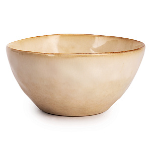 Салатник 15,5см бежевый глазурованная керамика 000000000001217533