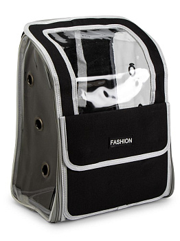 Переноска-рюкзак для животных 30х45х25см с окном большим карманом микс полиэстер 000000000001229103