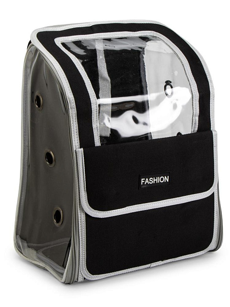 Переноска-рюкзак для животных 30х45х25см с окном большим карманом микс полиэстер 000000000001229103