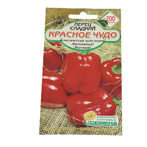 Семена Перец Красное чудо сладкий 20шт Р (ссс) ЛИДЕР ПРОДАЖ! СС016250 пакет 000000000001183758
