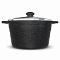 Кастрюля 4л НЕВА МЕТАЛЛ ПОСУДА Neva Granite стеклянная крышка