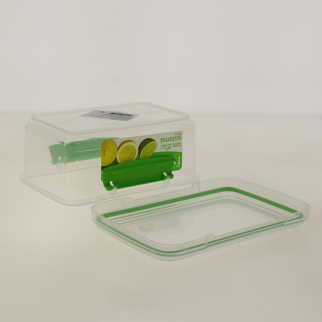 Контейнер для СВЧ 1л SISTEMA Fresh прямоугольный. Подходит для использования в холодильнике морозильной камере микроволновой печи. Пластик 000000000001197079