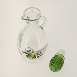 Бутылка для масла 250мл RENGA с крышкой и ручкой стекло 151315 000000000001203287