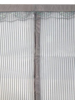 Сетка москитная 100х210см на магнитах серый полиэстер 000000000001227567