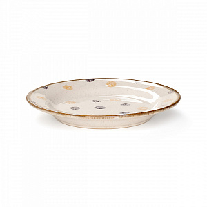 Тарелка плоская DeNASTIA Polka dot D19,5 керамика, бежевый CE00541 000000000001224523