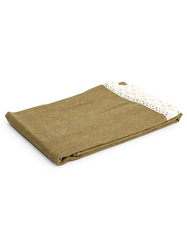 Скатерть 140х200см LUCKY Крафт однотон полиэстер/хлопок 000000000001228308