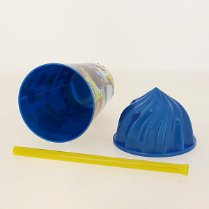 Стакан пластиковый 430мл с соломинкой и объемной крышкой в виде мороженного Микки Маус Символы Stor 274648/19085 000000000001193185