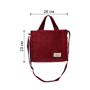 Сумка женская 26x23x10см розовый вельвет/полиэстер 000000000001221752