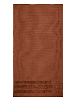 Полотенце 70x130см DE'NASTIA КРАФТ коралловый хлопок 100% 000000000001219510