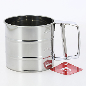 Просеиватель для муки 375мл ДОЛЯНА нержавеющая сталь 000000000001210106