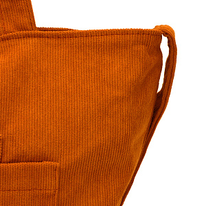 Сумка женская 34x34х7см терракот вельвет/полиэстер 000000000001221755