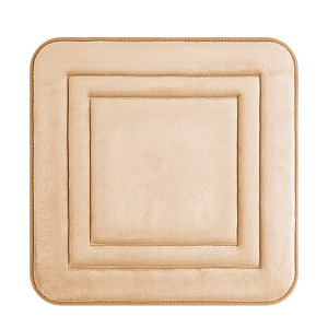 Коврик для туалета 50x50см DE'NASTIA Soft Collection мемори бежевый полиэстер 000000000001215840