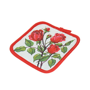 Набор прихватка и рукавица Розы Фото-графика Мультидом, хлопок, 2 предмета 000000000001126851