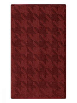 Наволочки 2шт 50х70см DE'NASTIA JQ гусиная лапка сатин бордовый хлопок 000000000001215828