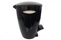Урна с крышкой с педалью 5л чёрно-белая 20х23х30см пластик PRIMANOVA M-E04-21 000000000001201683