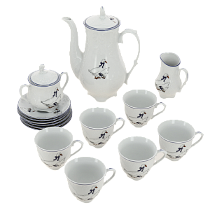 Сервиз кофейный 15 предметов CMIELOW Rococo E280 фарфор 000000000001172721