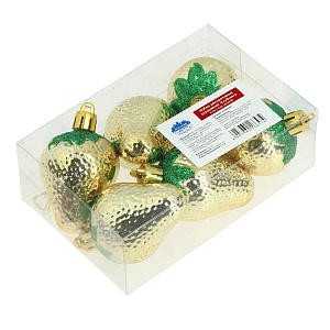 Набор декоративных украшений ЯгодкаПосуда Центр, 6 см, 6 шт. 000000000001161795