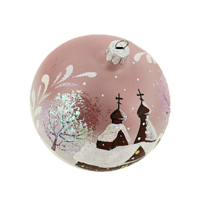 Декоративное украшение 10см Шар 5 БИРЮСИНКА Восход стекло 000000000001179995