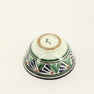 Пиала 7см RISHTON KULOLCHILIC рисунок мехроб синий Риштанская керамика 000000000001207884