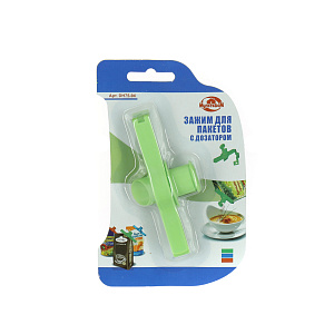 Зажим с дозатором для пакетов Мультидом, пластик 000000000001126989