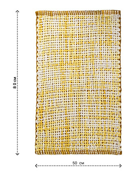 Коврик для ванной 50х80см LUCKY Wicker противоскользящий желтый хлопок/полиэстер 000000000001225650