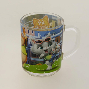 Набор детской посуды 3 предмета ND PLAY 44 Котенка стекло 000000000001193217