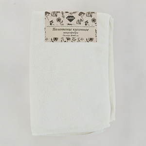 Полотенце кухонное 40x60см LUCKY молочное микрофибра 100% полиэстер 000000000001207682