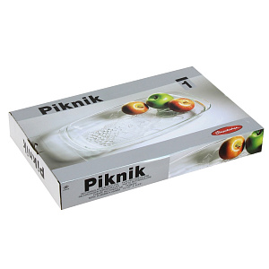 PIKNIK Поднос 39х25см PASABAHCE стекло 000000000001005897