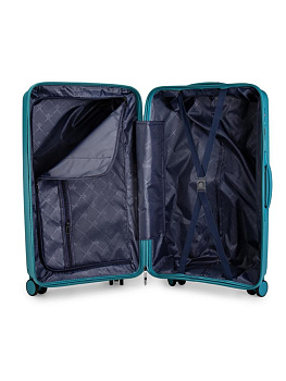 Чемодан на колесах L (48х30х75см) полосы индиго PP 000000000001226560